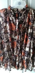 Tie neck blouse